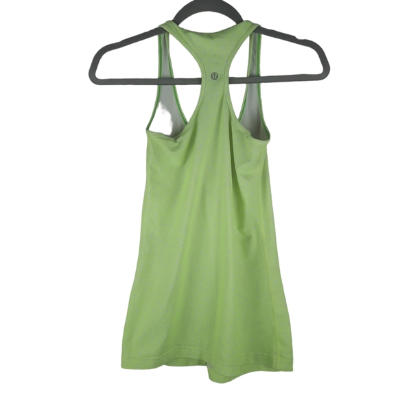 Lululemon Lime Pink Polka Dots Round Neck Tank Racerback - Picture 6 of 8